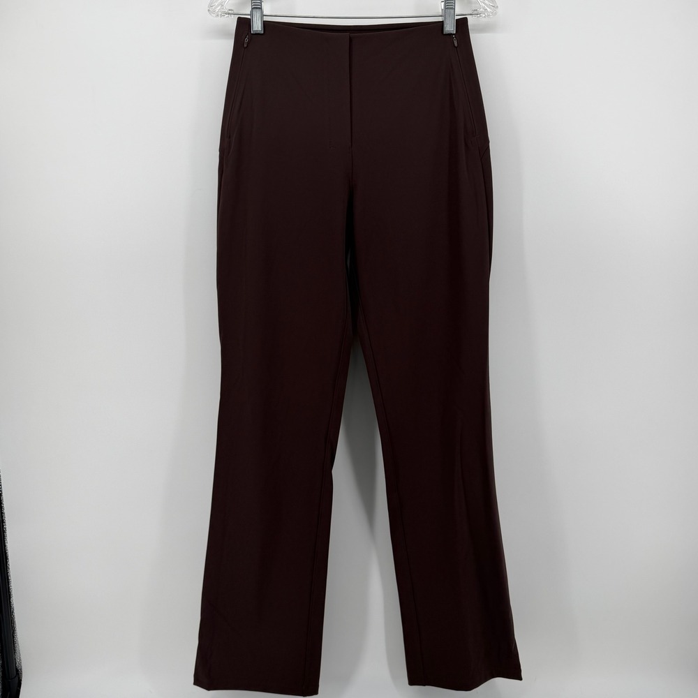 Lululemon City Sleek 5 Pocket Straight Leg Pants Espresso Brown Size 6 LW5EGSS